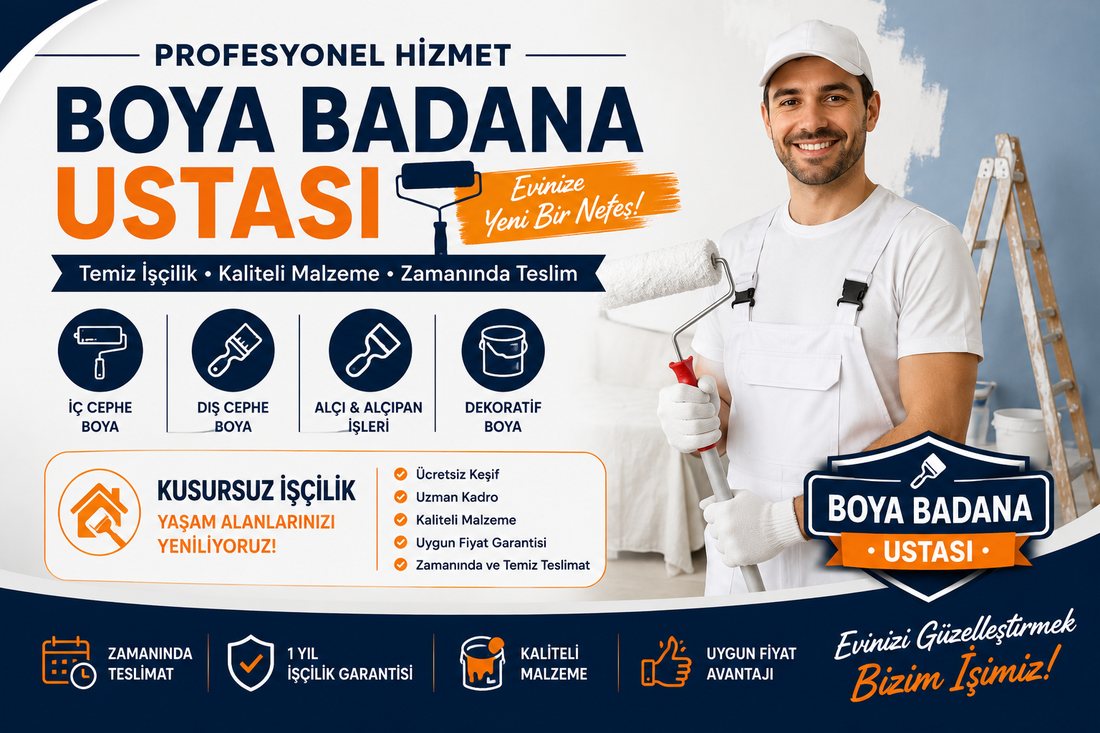 Güzelbahçe boya badana ustası – profesyonel boyacı